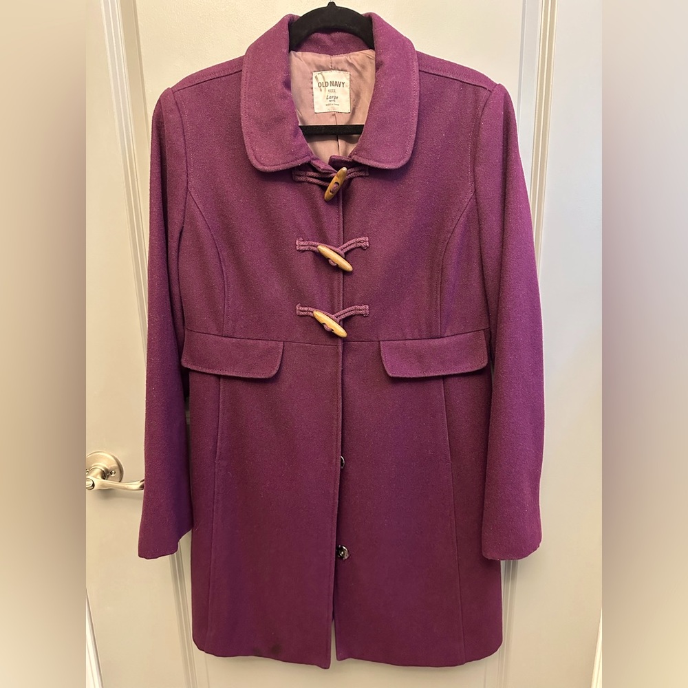 Old Navy long dressy coat Size Large